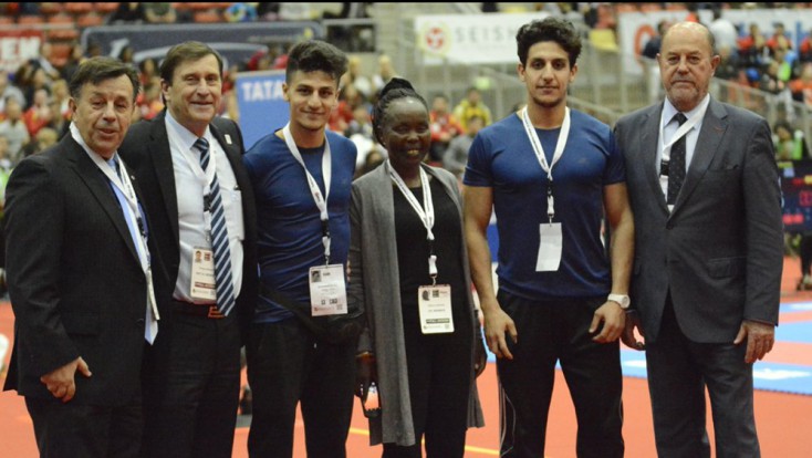 Lifetime dream come true for Refugee team at Karate World Championships